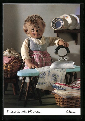 Ansichtskarte meckis frau - ansichtskarte,