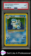 TURTOK-HOLO POKEMON GERMAN 1999 2 PSA 9