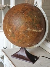 antik Art Deco Globus Glas IRO