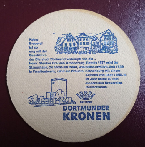 Bierdeckel brauerei dortmunder - brauerei,