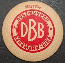 Alter Bierdeckel --- Brauerei Bergmann Dortmund