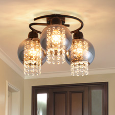 Deckenleuchte E27–Schwarz