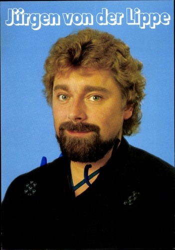 Autogrammkarte moderator und - autogrammkarte,