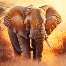 Wandbild Elefant Afrika Landschaft Dekobild Tiere Wanddeko Dekofliese Wandfliese