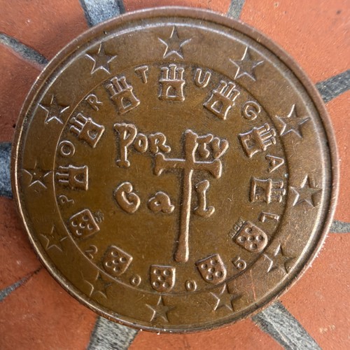 Portugal eurocent münze - portugal, 5-eurocent-münze