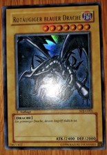 Rotäugiger Blauer Drache SDJ-G001 Ultra-Rare 1 Auflage YU-GI-OH Light Played top