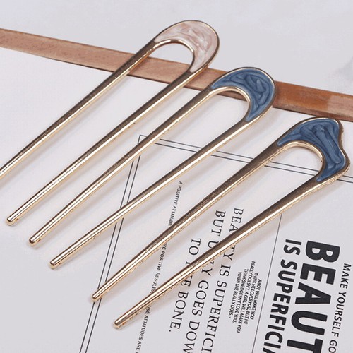 Metal shape hair - u,
