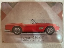 Ferrari 250 GT Spyder Blechschild 20x30cm Retro Nostalgie Vintage Geschenk Deko