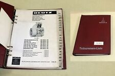 Ersatzteilliste Deutz Motor F 2 L 812, Teilenummernliste Katalog luftgekühlt