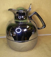 ALFI - 1 Isolierkanne 1 L Teekanne Thermoskanne Messing verchromt