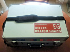 Ulmer Koffer III / Weinmann, mit Sauerstoff-Flaschen Fach, Ampullen Fächer,leer