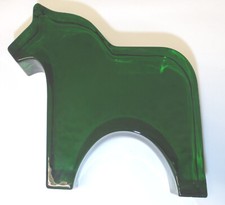 IKEA Dalarna Dala Pferd Glas grün Dekopferd Dekoration Vinterfint Handmade 2