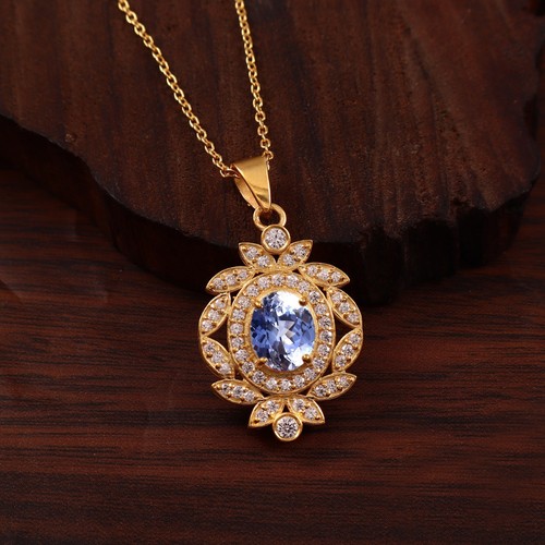 10x8 oval blauer saphir - blauer,