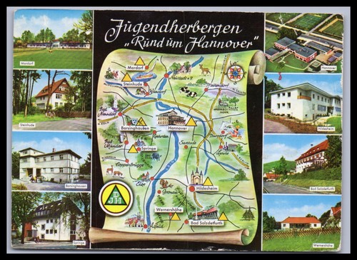 Ansichtskarte jugendherbergen - ansichtskarte,