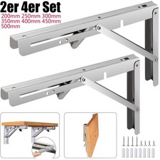 2er 4er Set Klappkonsole Edelstahl oder Stahl belastbar bis 150Kg Klapptisch