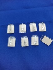 8 Haken transparent kleben  Klebehaken Scheibengardinen Gardine Fensterhaken