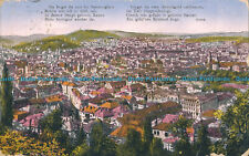 R009674 Old Postcard. City View from the Air. Gustav Haufler