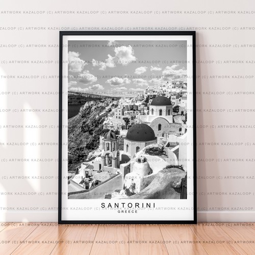 Santorini poster ungerahmter - poster,