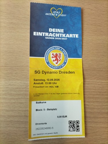 Sammler ticket eintracht - ticket, 26/27
