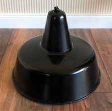 große alte Emaille-Lampe