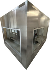 ILKAZell Kühlzelle Kühlhaus Edelstahl mit Fenstern und großer Tür 445x320x285cm