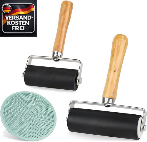 Gummi brayer rollerset 10cm - rollerset, 6/10cm