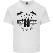 Live Love Tauch Lustig Scuba Tauchen Diver Herren Baumwolle T-Shirt