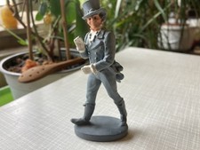 Figur (alt) - Gentleman - Zinn - Anzug (grau) - Handschuhe - Zylinder - 10 cm