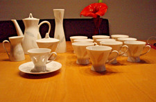 16-tlg. Rosentahl Porzellan Form 2000 Bunte Blätter Raymond Loewy