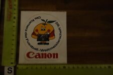 Alter Aufkleber Film Video Kamera Foto CANON AF35M Fussball WM 1982