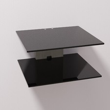 Wandregal   Schwarzglas