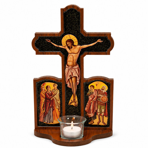 Wandkreuz holz kruzifix mit - wandkreuz,