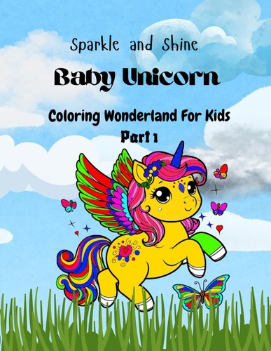 Malbuch einhorn für kinder - malbuch,