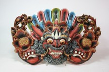 GARUDA MASKE BALI INDONESIEN feines! Kunsthandwerk Holz geschnitzt handbemalt