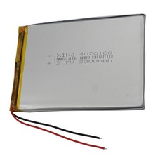 3.7V 3000mAh Li-Polymer Li LiPo Battery 4070100 For Tablet PC GPS LED