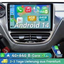 4G+64G 8-Kern Android 14 CarPlay für Peugeot 2008/208 2013-2017 Autoradio GPS