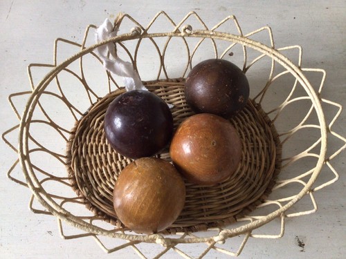 Alte holzkugeln shabby - holzkugeln,