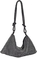 Damen Clutch Abendtasche Brauttasche Strass Edel bling bling Elegante Handtasche