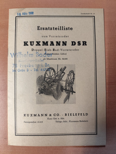 Kuxmann dsr vorratsroder - dsr,
