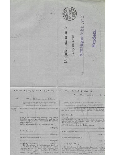 Landpoststempel wirdum kr - landpoststempel, (kr