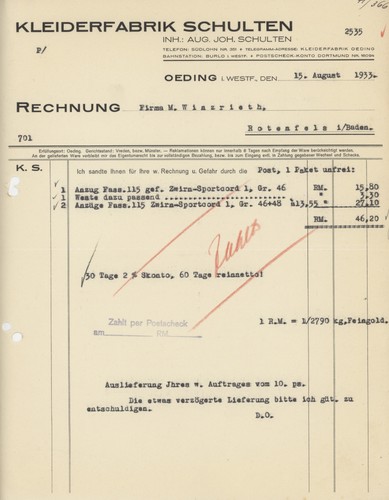 Rechnung oeding schulten - rechnung,