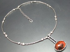 Collier silber 925 perli - silber,