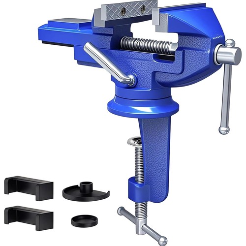Tischschraubstock 80mm drehbar - tischschraubstock,