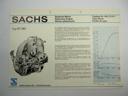 Sachs st282 stationärmotor - sachs,