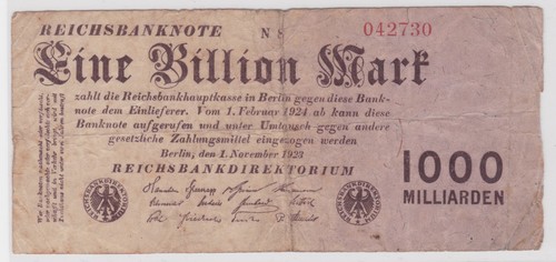Billion mark banknote - billion,