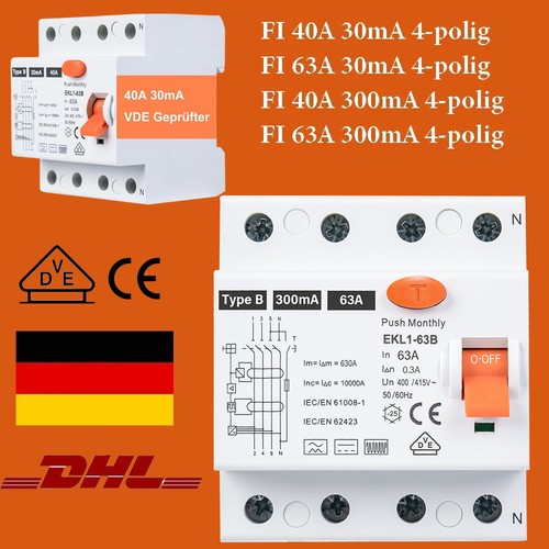 Schutzschalter typ b - fi,