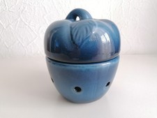 Keramik-Duftlampe, Teelicht, Farbton: blau, Design: Obst