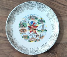 Sammelteller USA Texas Souvenir 19cm Porzellan