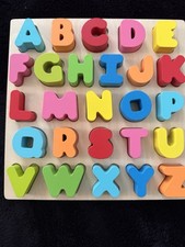 ABC Lernhilfe Holz Puzzle, wie Neu