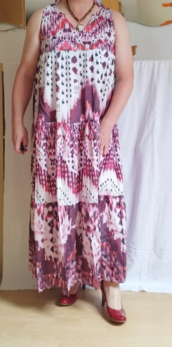 Maxikleid dunkelrot - gr., l